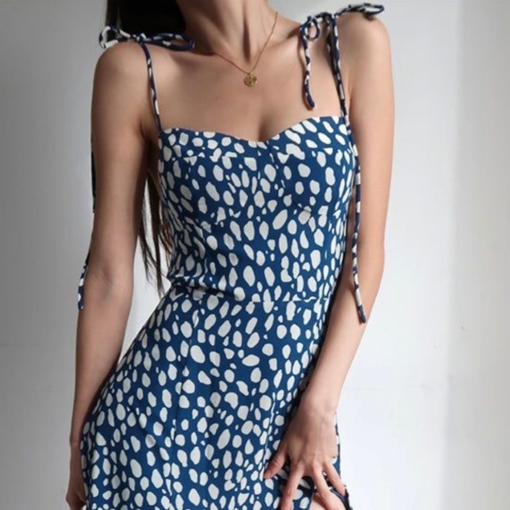 Commence Polka dot blue dress